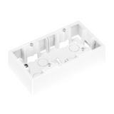 WALL MOUNTING BOX FOR DAHLIA PLATE - 2 GANG - BIANCO