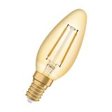 Spuldze FILAM. LED E14 2.8W B35  2500K 220Lm Gold Ledvance