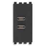 C+C-USB supply unit 5V 3A 15W 1M grey