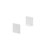 GRAZIA 20 Endcap, 2 pcs., high version, white