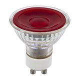 LED GU10 MR16 Glass 50x54 230V 5W 38° AC Red Non-Dim