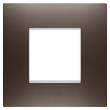 EGO INTERNATIONAL PLATE - IN PAINTED TECHNOPOLYMER - 2 MODULES - BROWN SHADE - CHORUSMART