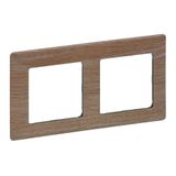 Plate Valena Life - 2 gang - light wood