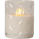 LED Pillar Candle Flamme Romb