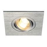 NEW TRIA XL SQUARE GU10 Downlight, alu brushed