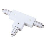 T-coupler for 1-ph-hv track, protection cond. left, white