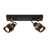 TUNDRAN Ceiling spot.-Black-2xGU10-5W-Metal