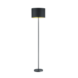 Hostel floor lamp E27 matt black/gold