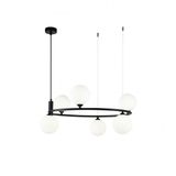 Modern Ring Pendant Lamp Black