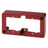 Frame 2gang surface-mtd, surface-mtd, red glossy