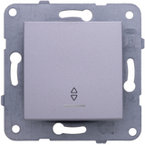 Karre Plus-Arkedia Silver Illuminated Two Way Switch