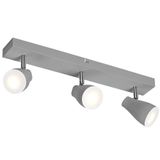 LED SPOT PEAR GREY 3 x 4.3W 2700K GU10