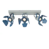 Lucide PICTO - Ceiling spotlight Children - 3xGU10 - Blue