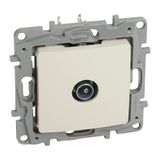 TV single star socket Niloé - 9.5 male - attenuation 1 dB - ivory