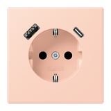 SCHUKO socket with USB charger LC32112 LC1520-15CA234