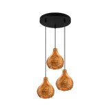 Sprout pendant 3-pc E14 rattan