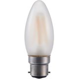 LED Ba22d Fila Candle C35x100 230V 320Lm 4W 925 AC Frosted Dim