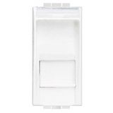 RJ45 socket LivingLight category 6 FTP 1 module white