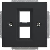 2561-02-81 CoverPlates (partly incl. Insert) future®, Busch-axcent®, carat®; Busch-dynasty® Anthracite