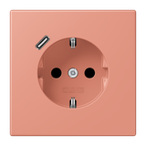 SCHUKO socket with USB type C LC32111 LC1520-18C233