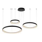 Lucide VIDAL - Pendant light - Ø 78 cm - LED Dim. - 1x120W 2700K - Black