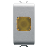 SINGLE INDICATOR LAMP - AMBER - 1 MODULE - TITANIUM - CHORUSMART