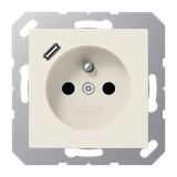 Socket fren/belg with USB type C A1520F-18C