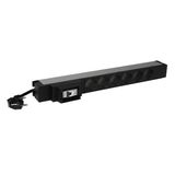 PDU 19 inches 1U 6 x 2P+E german standard 16A 1 phase MCB