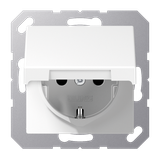 SCHUKO® socket with hinged lid A1521BFKLWW