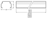 Lichtbänder - Tragprofile 765... E-Line Next Fix White 7276000