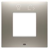 EGO SMART INTERNATIONAL PLATE - IN PAINTED TECHNOPOLYMER - 2 MODULES - STEEL - CHORUSMART