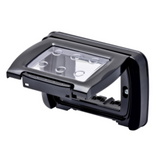 WATERTIGHT PLATE - SELF-SUPPORTING - 3 GANG - TONER BLACK - SYSTEM