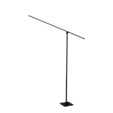 Lucide AGENA - Floor reading lamp - LED Dim. - 1x14,5W 2700K - Black