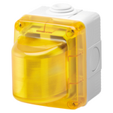 INDICATOR LAMPS - 15W - 230V - YELLOW DIFFUSOR - IP55 - GREY RAL 7035