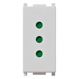 2P+E 10A P11 outlet Silver