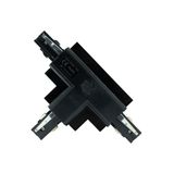 SPS Recessed connector T2 right, black  SPECTRUM