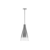 Chrome Metal   Gradient Glass  LED E27 1x12 Watt 230 Volt  IP20 Bulb Excluded  D: 23 H1: 45 H2: 120 cm Adjustable height