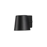 Black Aluminium Glass Diffuser LED GU10 1x7 Watt 220-240 Volt IP54 Bulb Excluded Light Down D: 10 W: 11 H: 9 cm