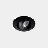 Downlight Play Flat Round Adjustable Black IP23