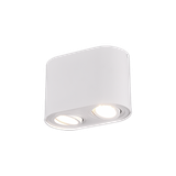 Cookie ceiling lamp 2-pc GU10 matt white