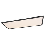 Alpha LED ceiling lamp 80x30 cm matt black