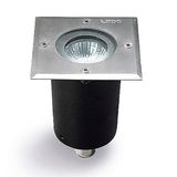 Recessed uplighting IP65-IP67 Gea GU10 Square GU10 50W AISI 316 stainless steel