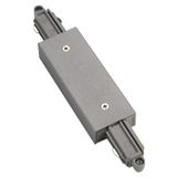 Longitudinal coupler for 1-ph-hv track w.feed-in silvergrey