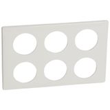 PLATE 2X3 GANG WHITE