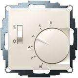 UP room controller, RAL1013 glossy 55x55, 5-30C, AC 230V, 1CO, 10A/5A, heating/cooling switch