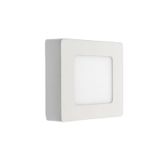 ALGINE  ECO LED SQUARE  230V 6W IP20  WW CEILING PANEL white frame SURFACE