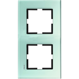 Novella Accessory Glass - Green Two Gang Frame