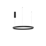 Triac Dimmable Sandy Black Aluminium  & Acrylic  LED 77 Watt 220 Volt  3326Lm 3000K IP20  Up & Down Light  D: 80 H: 150 cm Adjustable Height