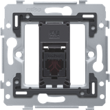 1 RJ11-connection UTP, flat model, incl. flush-mounting frame 71 x 71