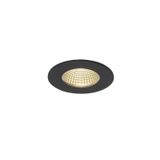 PATTA-I recessed ceiling lumin. 11W 3000K, 38ø, round, black